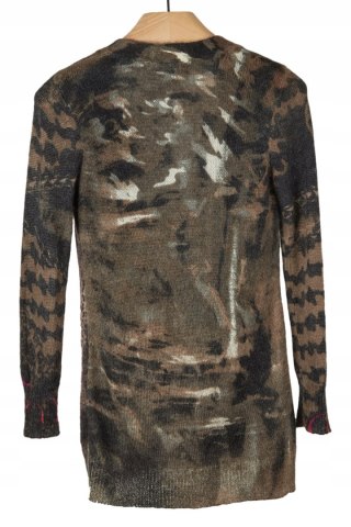 PASSPORT - wyszukany sweter kardigan kwiaty - 38