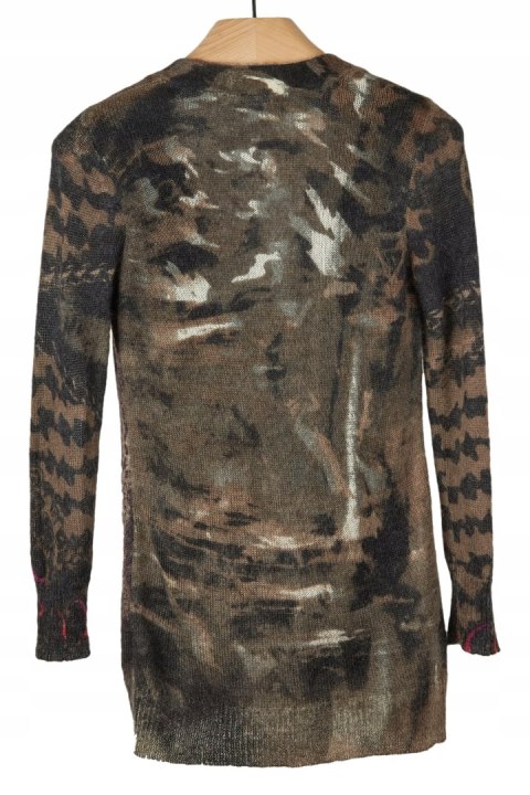 PASSPORT - wyszukany sweter kardigan kwiaty - 38