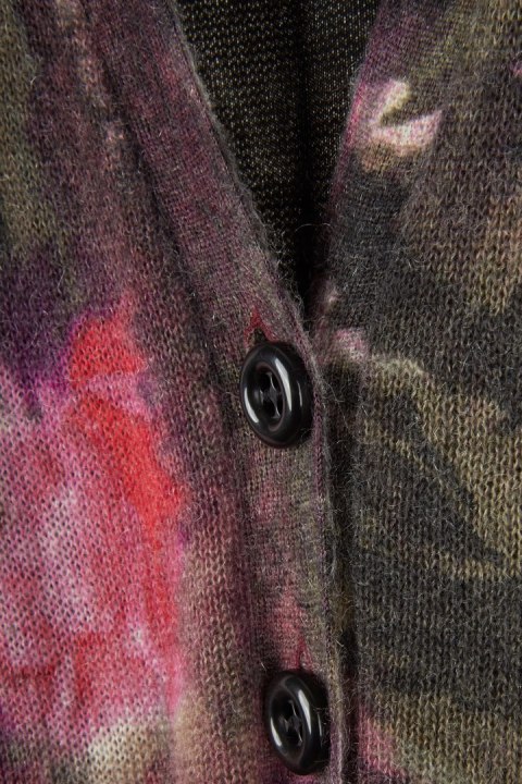 PASSPORT - wyszukany sweter kardigan kwiaty - 38