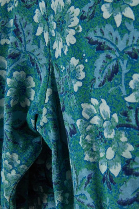 PERUVIAN CONNECTION - śliczna bluzka delikatna bawełna w kwiaty - S