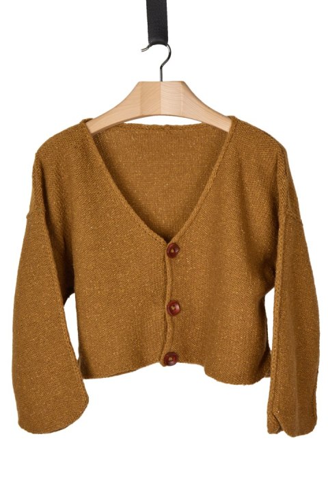 Ponadczasowy sweter wełna rękodzieło one size