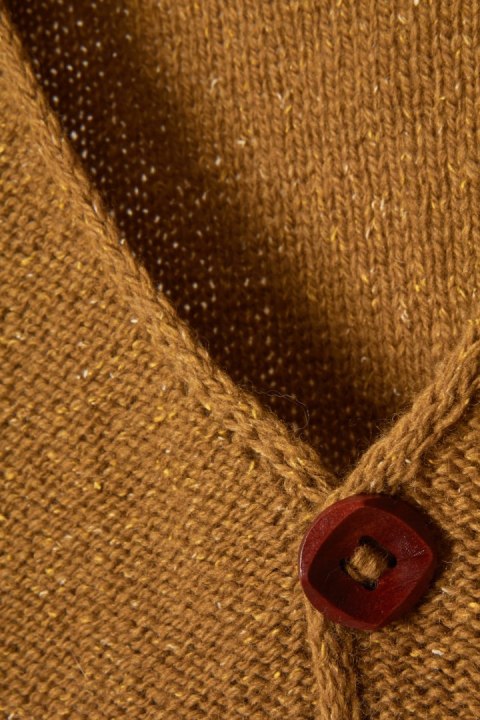 Ponadczasowy sweter wełna rękodzieło one size