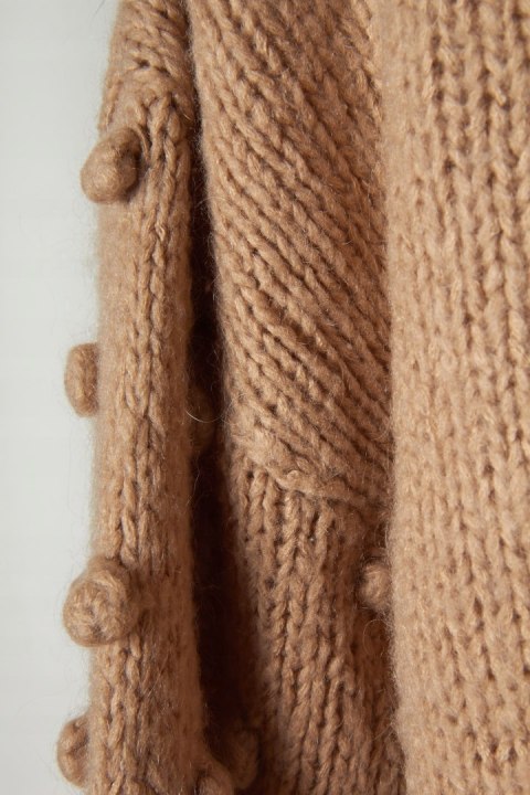 RESUME niespotykany sweter piękny camelowy brąz S/M