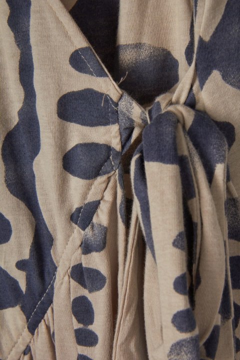 RIMINI - niesamowita sukienka kopertowa bawełna -M