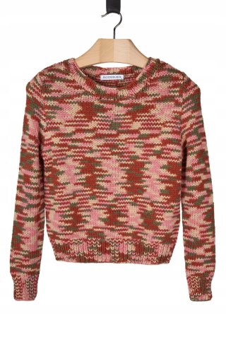 RODEBJER - luksusowy sweter melanż - XS