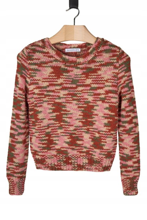 RODEBJER - luksusowy sweter melanż - XS