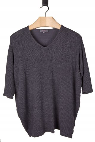 SAHARA LONDON- ponadczasowa bluzka ciekawa faktura luźny krój - S/M