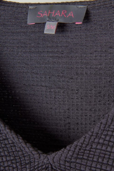 SAHARA LONDON- ponadczasowa bluzka ciekawa faktura luźny krój - S/M