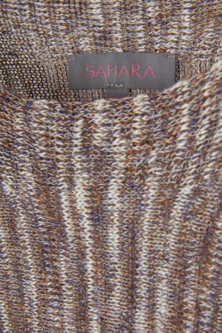 SAHARA - ciekawa bluzka z lnem melanż luźny krój - S/M