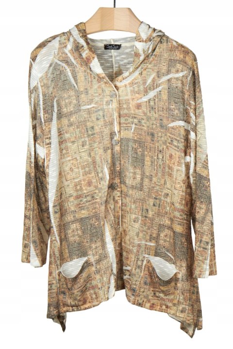 SARAH SANTOS -włoska tunika bluzka piękny wzór-XXL