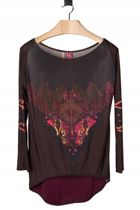 SAVE THE QUEEN MARCO FANTINI - artystyczna bluzka wiskoza - S