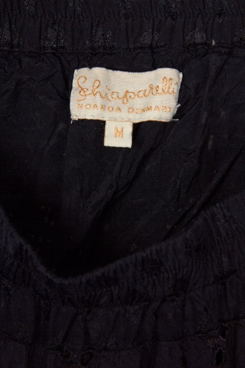 SCHIAPARELLI NOA NOA - luksusowa spódnica vintage hafty falbanki - M
