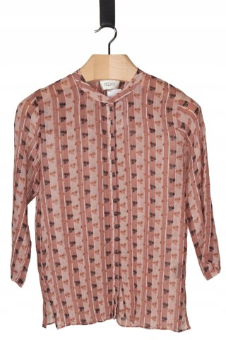 SECOND FEMALE - delikatna bluzka rozpinana pąsowy kolor - M