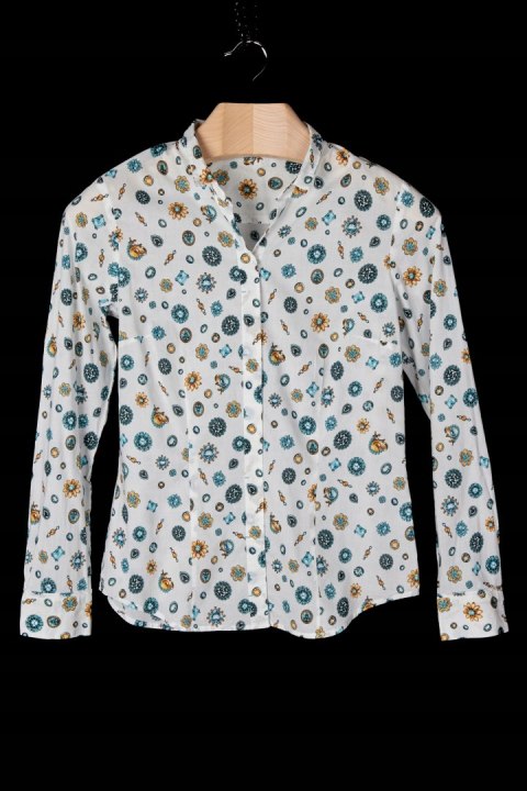 SEIDENSTICKER - niespotykana bluzka motyw szlachetnych kamieni - 38