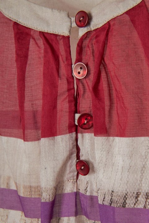 SEMPRE PIU BY CHALOU - delikatna bluzka bawełna pastelowe kolory - 46