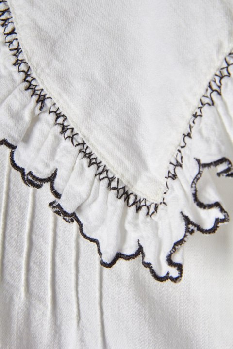 SEVENTY+MOCHI - wyjątkowa bluzka falbanki ecru - 40