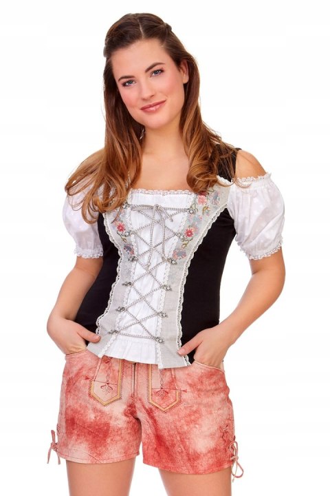 SPIETH&WENSKY -fantastyczne spodenki skórzane - 38