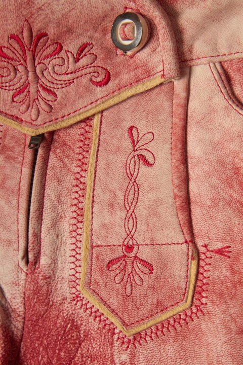 SPIETH&WENSKY -fantastyczne spodenki skórzane - 38