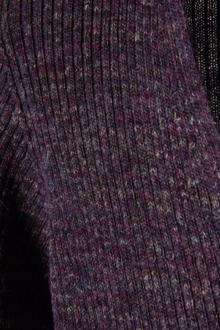 STEFANEL - włoski mięciutki sweter wełna piękny fiolet melanżowy - S/M