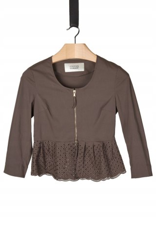 STEFFEN SCHRAUT śliczna bluzka gipiura kolor kawy z mlekiem 36