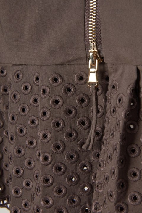 STEFFEN SCHRAUT śliczna bluzka gipiura kolor kawy z mlekiem 36