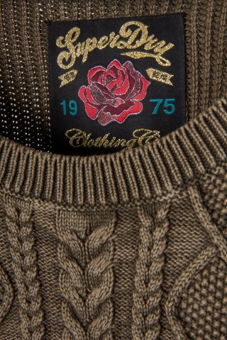 SUPERDRY - zjawiskowy sweter odkryte ramiona - 40