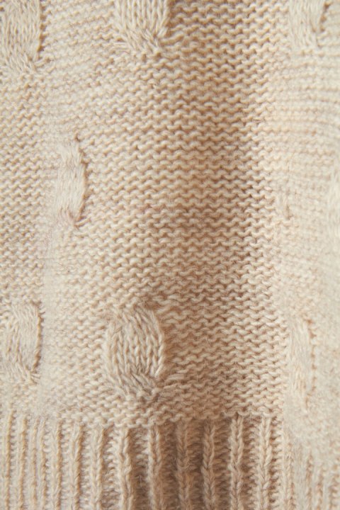 Śliczny włoski sweter piękny splot luźny krój L