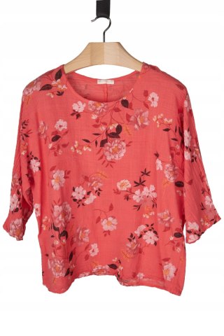 Słodziutka włoska bluzka piękne kwiaty bawełna -XL