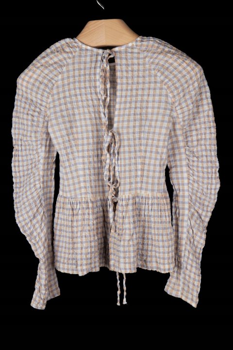 TOPSHOP - śliczna pastelowa bluzka z falbaną - S