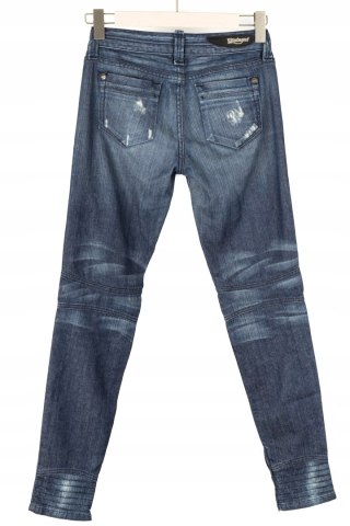 VINTAGE 1 - unikatowe spodnie jeans dziury - 27