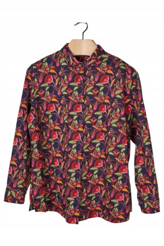 WALBUSCH przyjemnie ciepła bluzka koszulowa bawełna piękne kolory 48