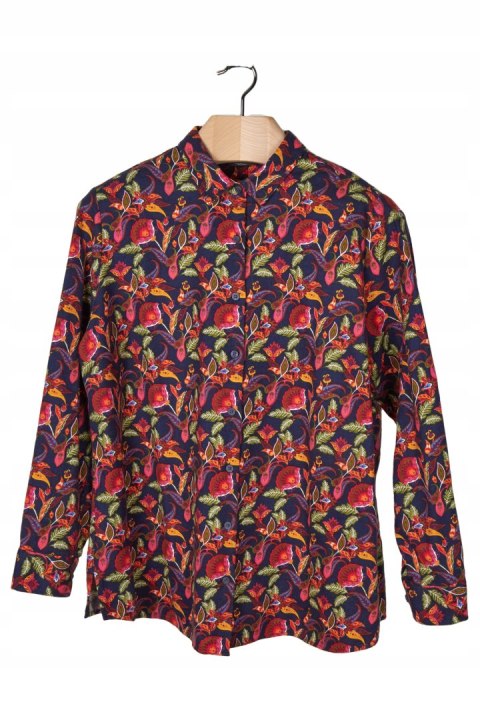 WALBUSCH przyjemnie ciepła bluzka koszulowa bawełna piękne kolory 48