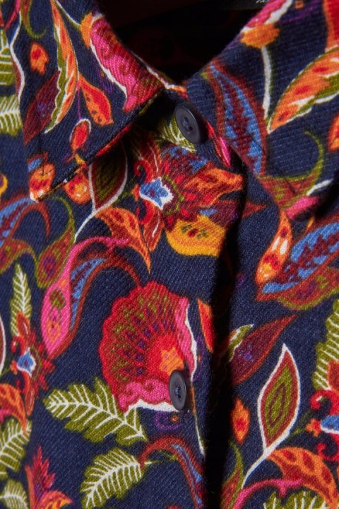 WALBUSCH przyjemnie ciepła bluzka koszulowa bawełna piękne kolory 48