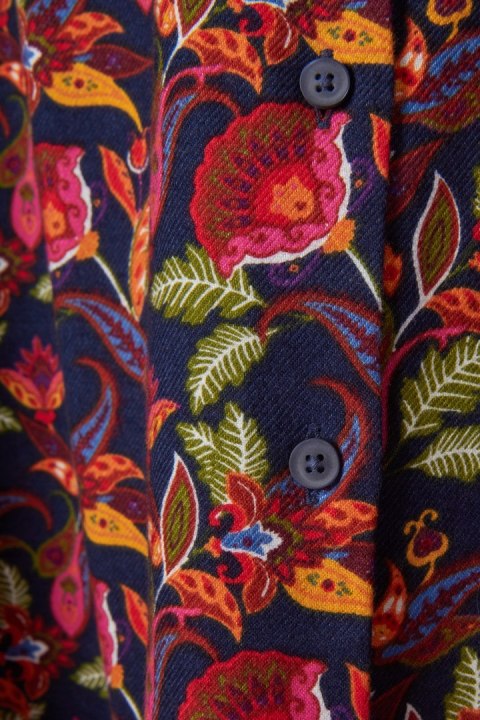 WALBUSCH przyjemnie ciepła bluzka koszulowa bawełna piękne kolory 48