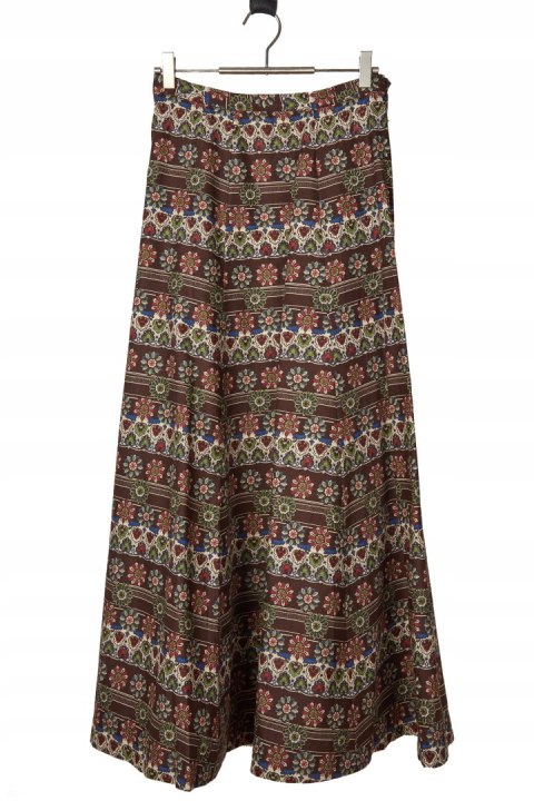 Wyszukana maxi spódnica bawełna piękne wzory - S