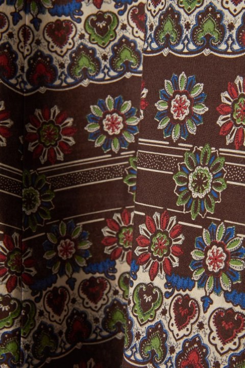 Wyszukana maxi spódnica bawełna piękne wzory - S