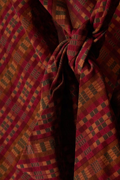 YVES SAINT LAURENT RIVE GAUCHE zjawiskowa bluzka jedwab piękne kolory 36