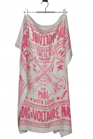 ZADIG&VOLTAIRE PARFUMS kolorowa mięciutka chusta apaszka