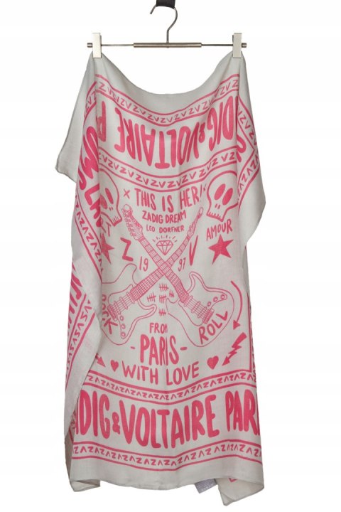 ZADIG&VOLTAIRE PARFUMS kolorowa mięciutka chusta apaszka