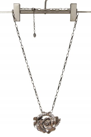 Zjawiskowy naszyjnik róża z cyrkoniami