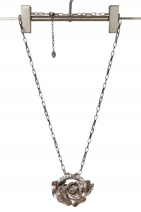 Zjawiskowy naszyjnik róża z cyrkoniami