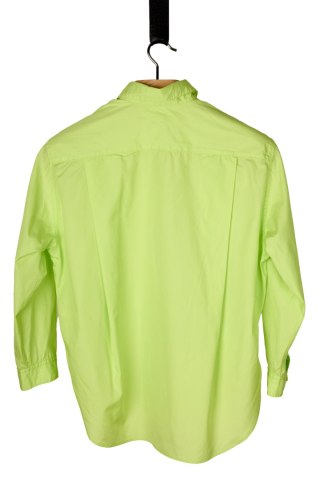 ARKET wyjątkowa bluzka koszulowa neonowa limonka oversize S/M