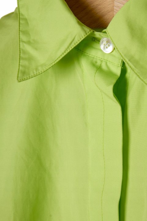 ARKET wyjątkowa bluzka koszulowa neonowa limonka oversize S/M