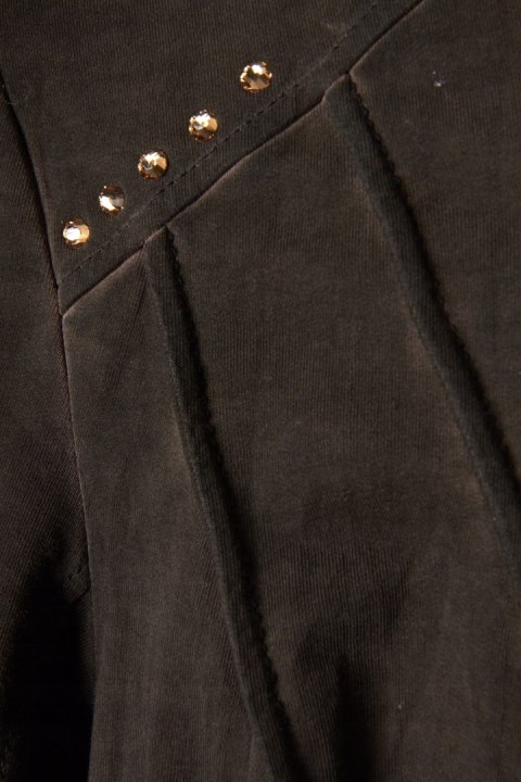 BOTTEGA (ELISA CAVALETTI) fenomenalna bluzka czekoladowy brąz S/M