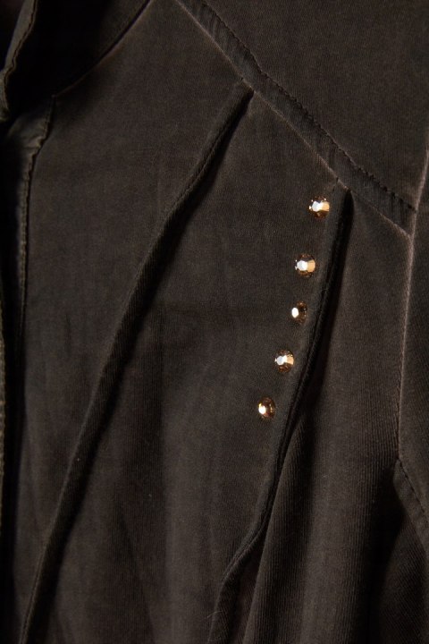 BOTTEGA (ELISA CAVALETTI) fenomenalna bluzka czekoladowy brąz S/M