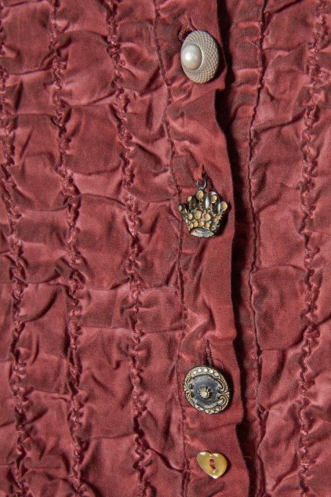 BOTTEGA (ELISA CAVALETTI) niebanalna włoska bluzka róż indyjski M