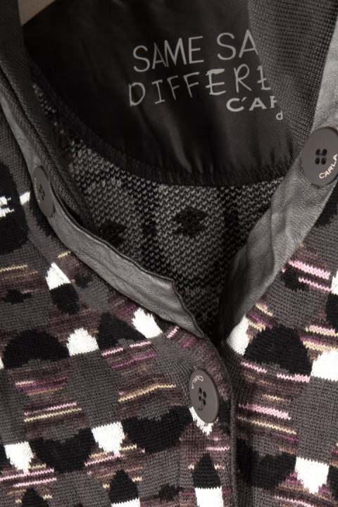 CARLA DU NORD - mięciutki sweter bolerko wełna - L