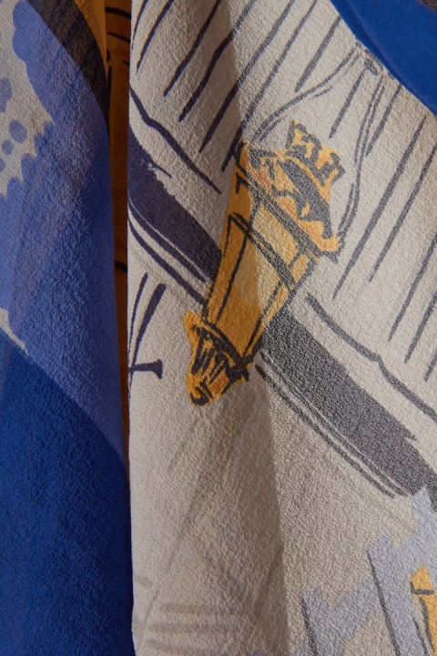 CELINE PARIS luksusowa ogromna chusta jedwab