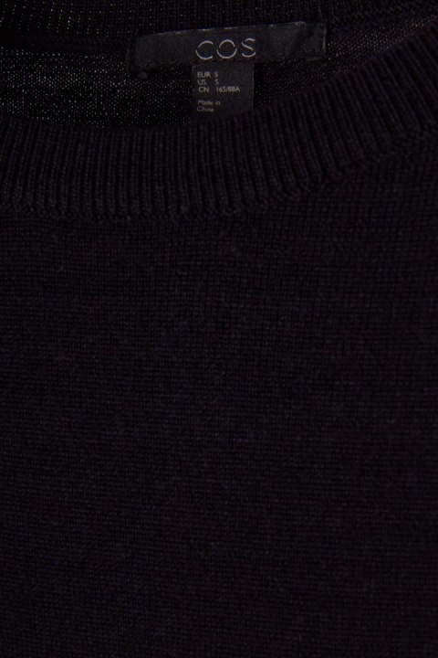 COS - minimalistyczna zawsze modna sukienka delikatna wełna- S