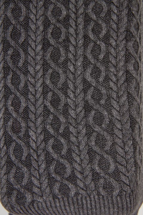 Ciepłe grube rajstopy z wzorem kolor szary 250 den - 2 pary